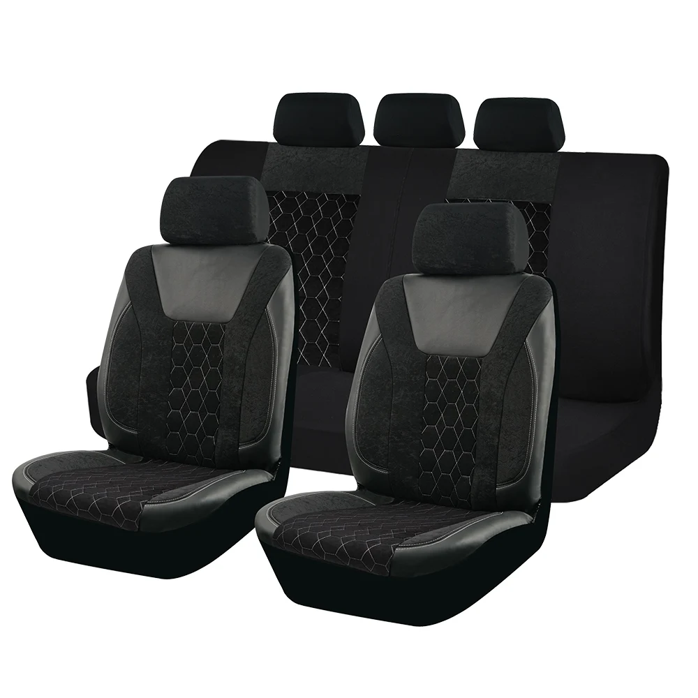 

Universal 4mm Sponge Flannel Leather Winter Car Seat Covers Fit for most Car Suv Truck Van Car Accessories Interior
