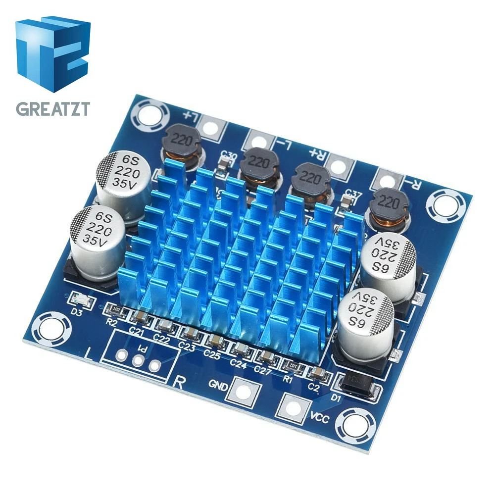 Цифровая стереофоническая аудиоплата усилителя мощности GREATZT TPA3110 XH-A232 30W+30W 2.0 канала, DC 8-26V 3A (art.: 3920c9dd73555) - 3920c9dd73555