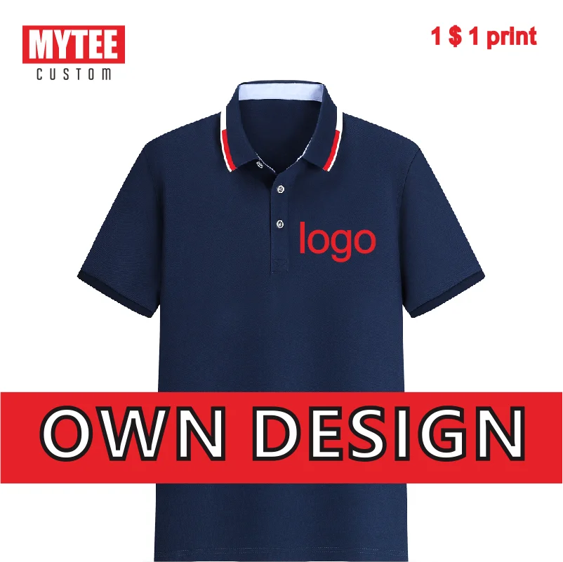 

MYTEE High-End New Summer Men's Polo Shirt Logo Custom Embroidery Printing Casual Lapel T-shirt Fashion Men's Designer 2022 New