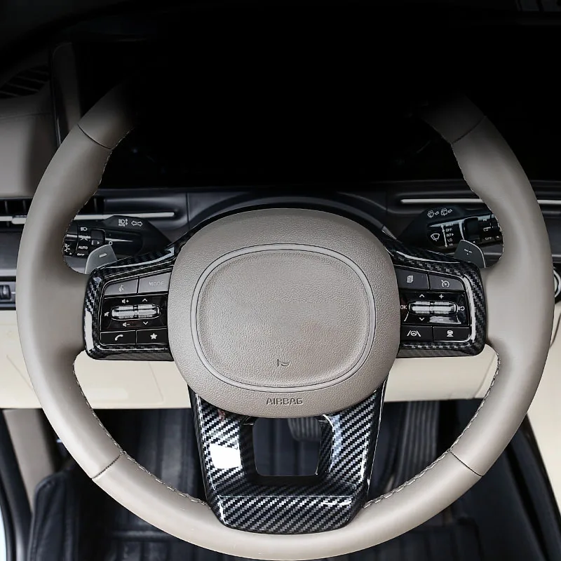 

Steering Wheel Button Panel Cover Trim Sticker Car Accessories ABS for Kia Carnival 2021 2022