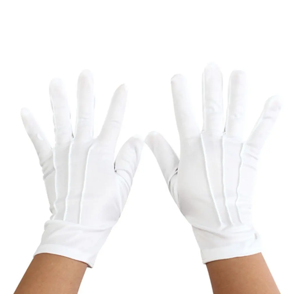 

White Cotton Gloves Washable Hands Protection Cotton White Gloves for Man and Woman Spring Autumn Winter