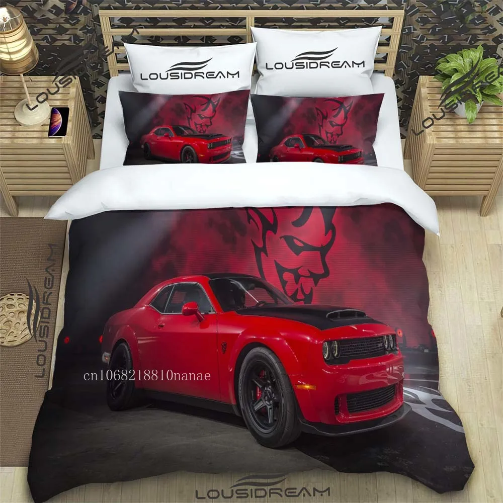 

Dodge Hellcat Srt Logo Monster All Season Twin Bedding Set 3 Piece Comforter Set Bed Duvet Cover Double King Comforter Cover