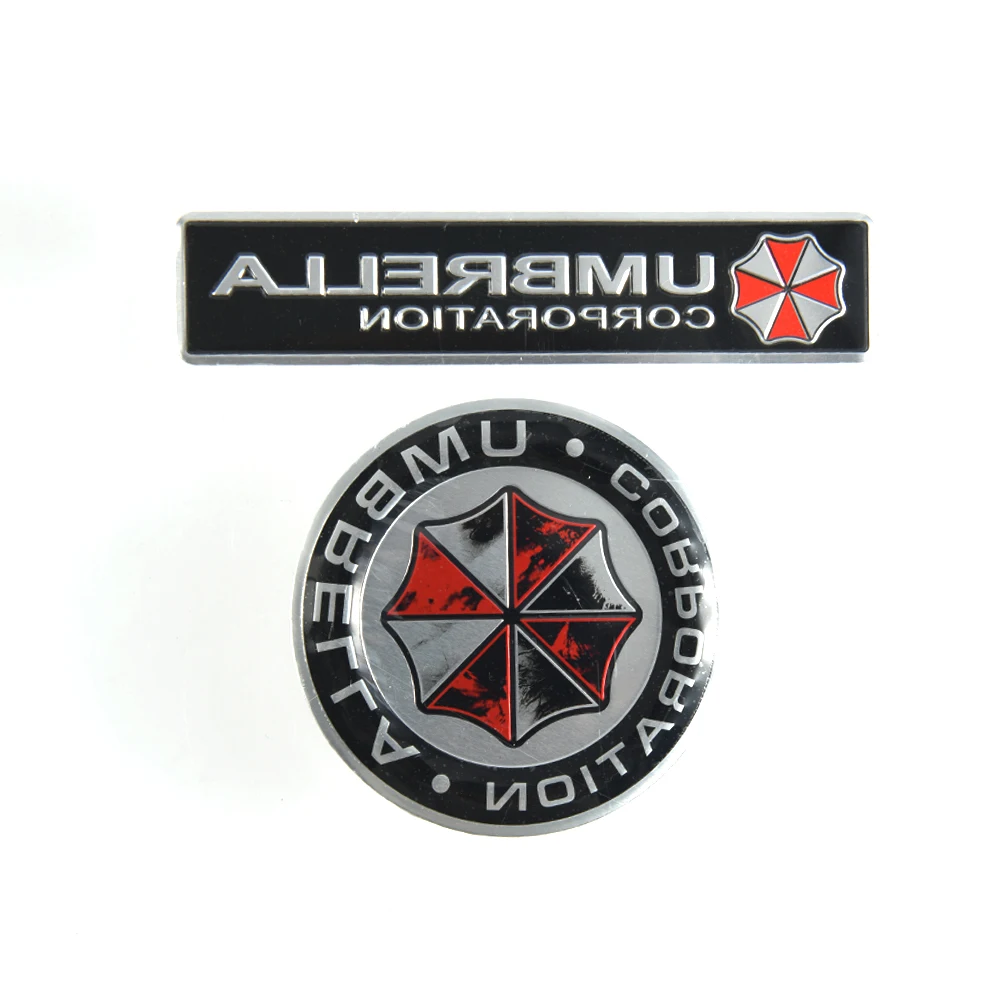 

Car Styling 3D Aluminum Alloy Umbrella Decals Emblem Decorations Badge Auto Accessories Resident Evil Umbrella Car Sticker