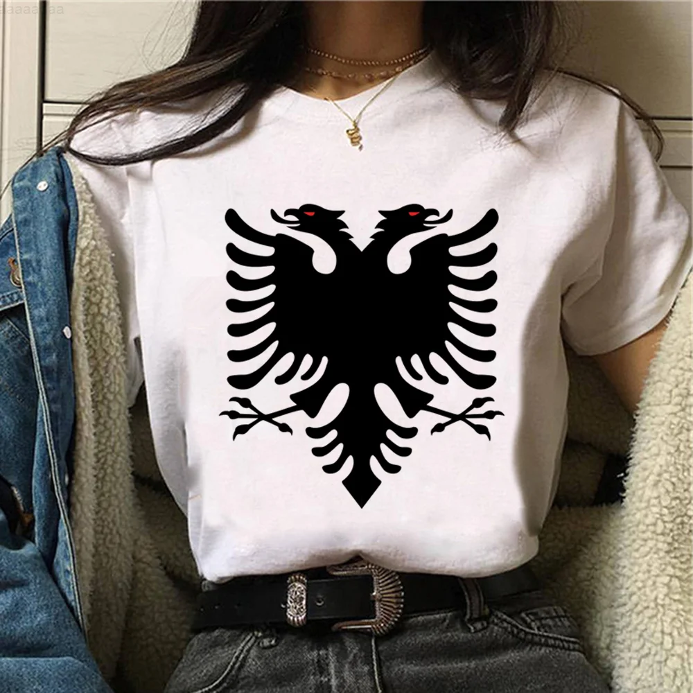 

Albania top women manga graphic t shirt girl Japanese clothes