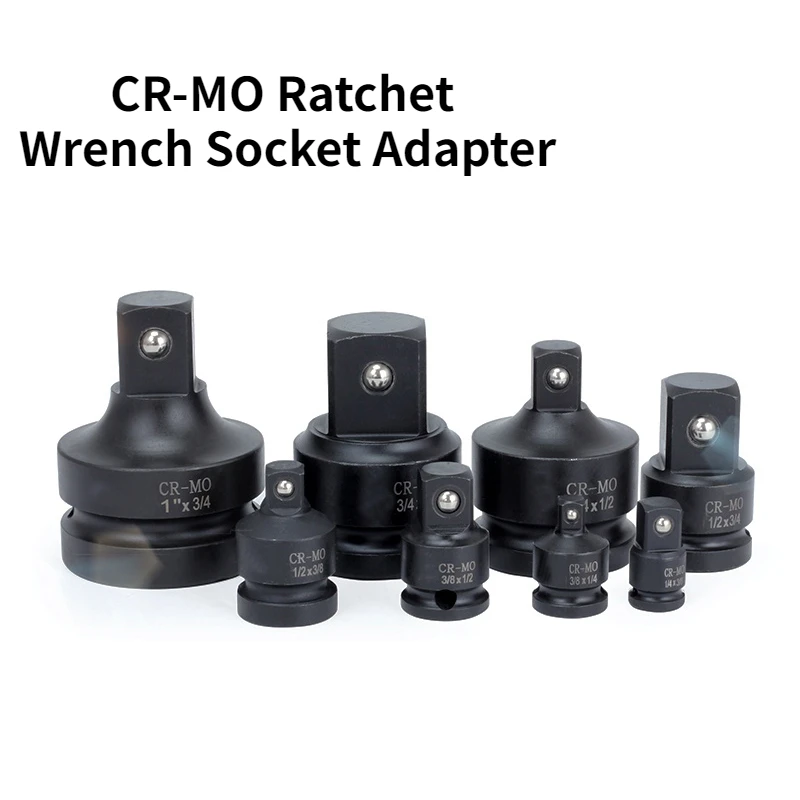 

6/8 sets CR-MO Ratchet Wrench Socket Adapter Converter Drive Reducer Air Impact Wrench Spanner Keys Socket Set Repair Hand Tools