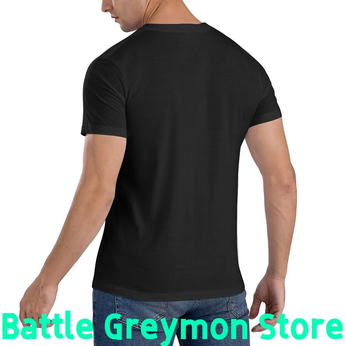 Модная мужская футболка с принтом и круглым вырезом летняя хлопковая коротким