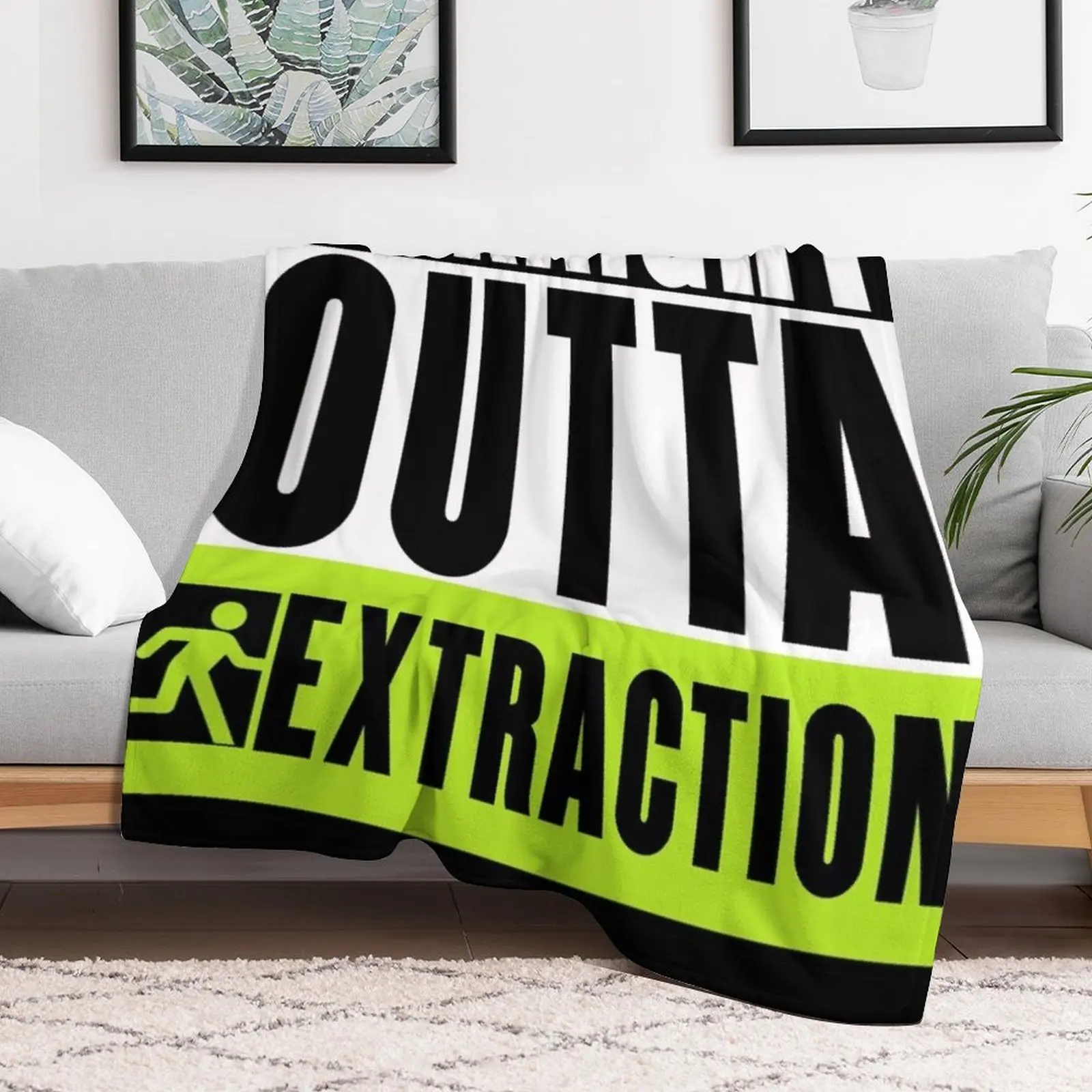 Пушистое одеяло Straight Outta Extraction