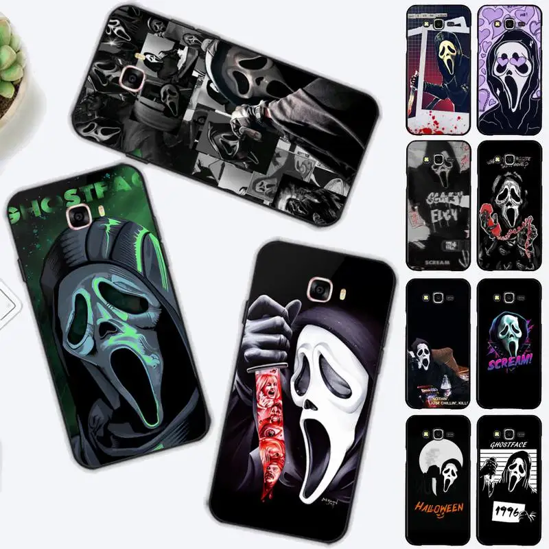 

Ghostface horror Scream art Phone Case for Samsung J 2 3 4 5 6 7 8 prime plus 2018 2017 2016 core