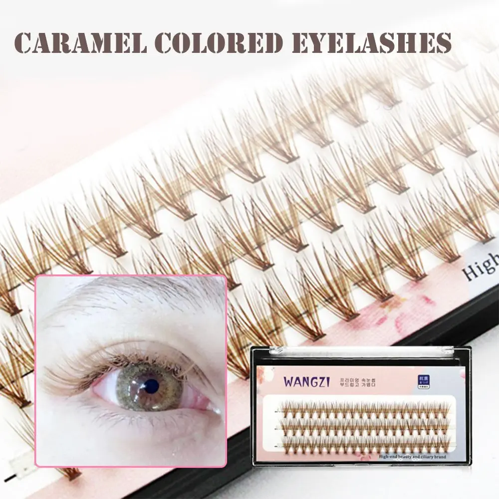 

New Brown False Eyelashes 20D Soft Mink Cluster Eyelash Extension Women Artificial Eyelashes Cluster Handmade Natural Eye Makeup