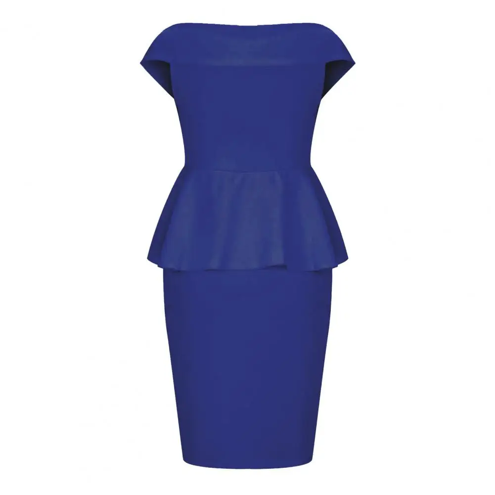 

Female Popular V Neck Strapless Dress Temperament Wedding Dress OL Style for Wedding