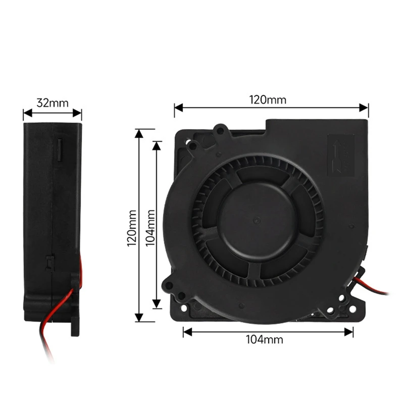 12032 для KLP1 обновленный охлаждающий вентилятор 12 Вт 24 В 4100 об/мин турбовентиляторы
