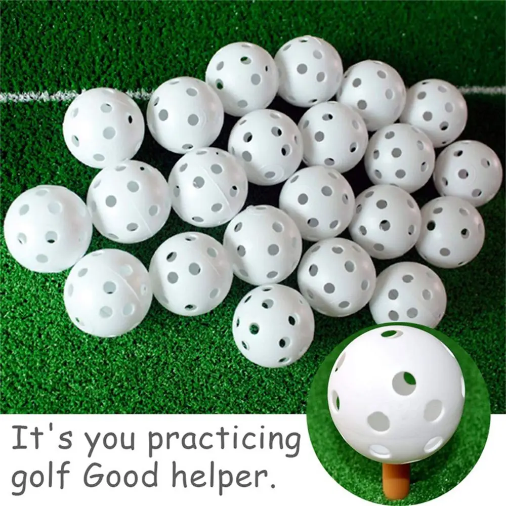 

41mm Golf Training Balls Plastic Airflow Hollow with Hole Golf Balls Outdoor Golf Practice Balls Golf Accessories