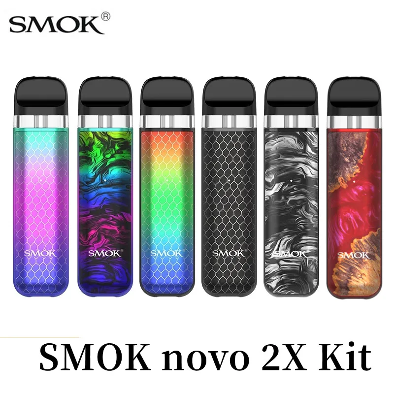 Vape Original SMOK NOVO 2X Kit 20W Box Mod 800mAh Battery 2ML Cartridge Vaporizer Fit  NOVO 2 2S Pod Electronic Cigarette