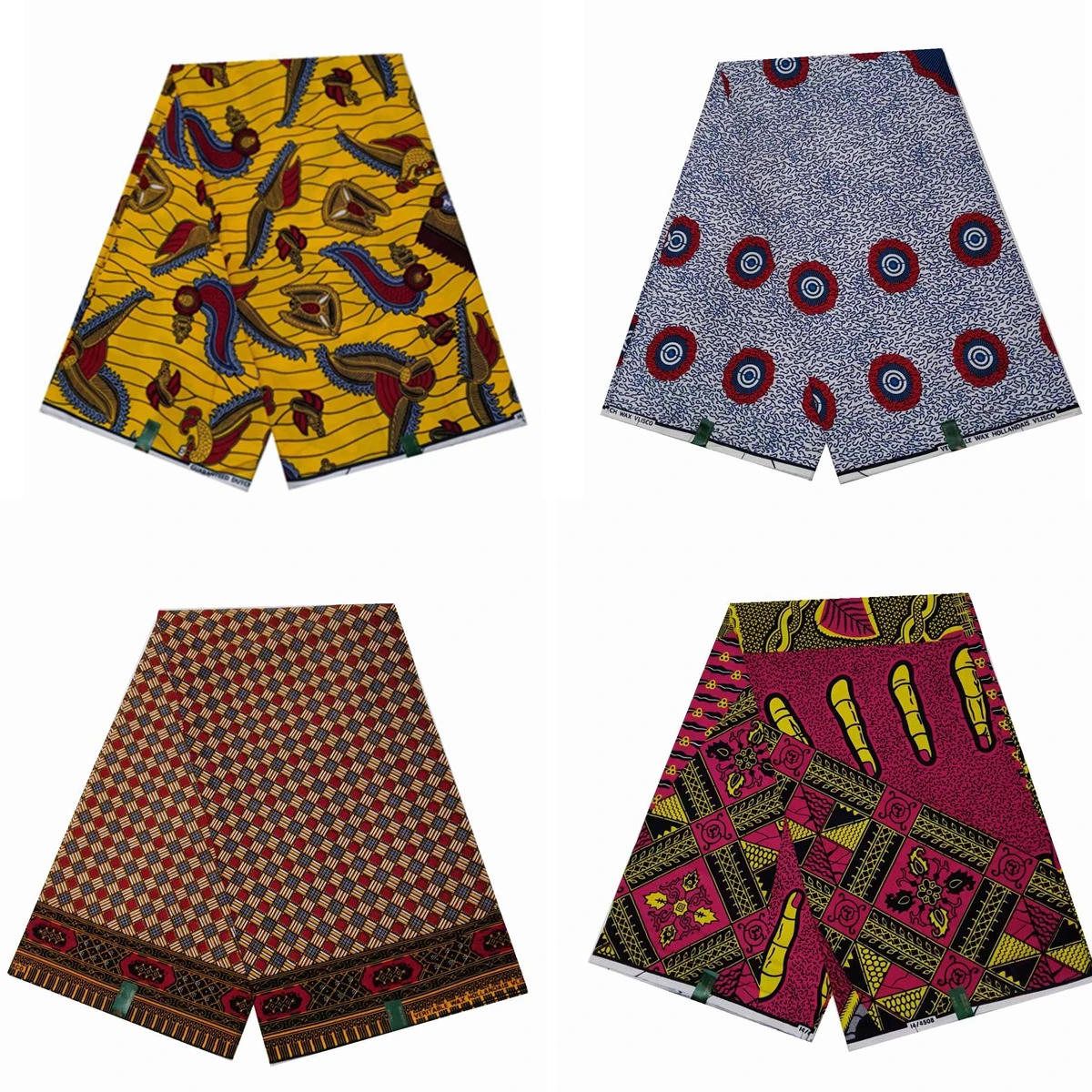 

Настоящий супер-Вт Гарантированная супер настоящая восковая Ткань Голландский голландский Африканский наряд 100% хлопок восковая ткань тка...