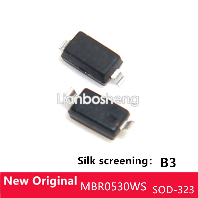 

100 шт. SMD Schokit diode MBR0530WS Шелковый экран B3 SOD-323