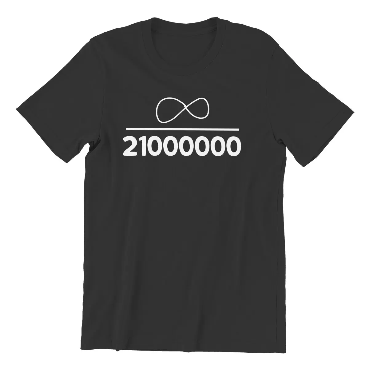 

Men T-Shirts Copy Of Bitcoin Infinity Divided By 21 Million Premium Cotton Tees Blockchain Cryptocurrency Tops Birthday Gift