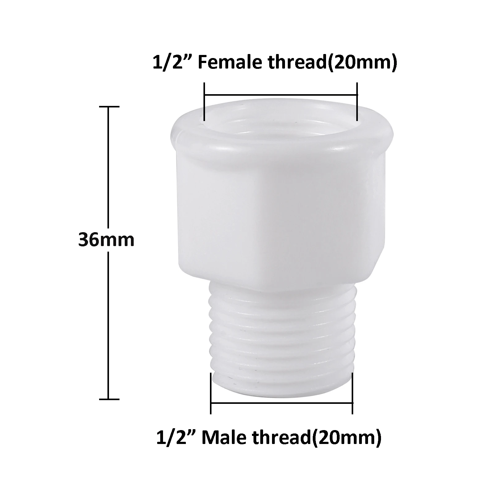

Пластиковый адаптер для труб Adhere To Fly 1/2" 3/4"