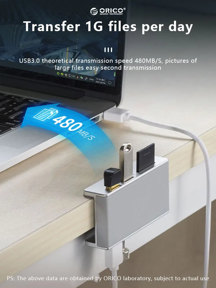 USB-Концентратор ORICO MH4PU алюминиевый 4 порта 10-32 мм USB 3 0 |