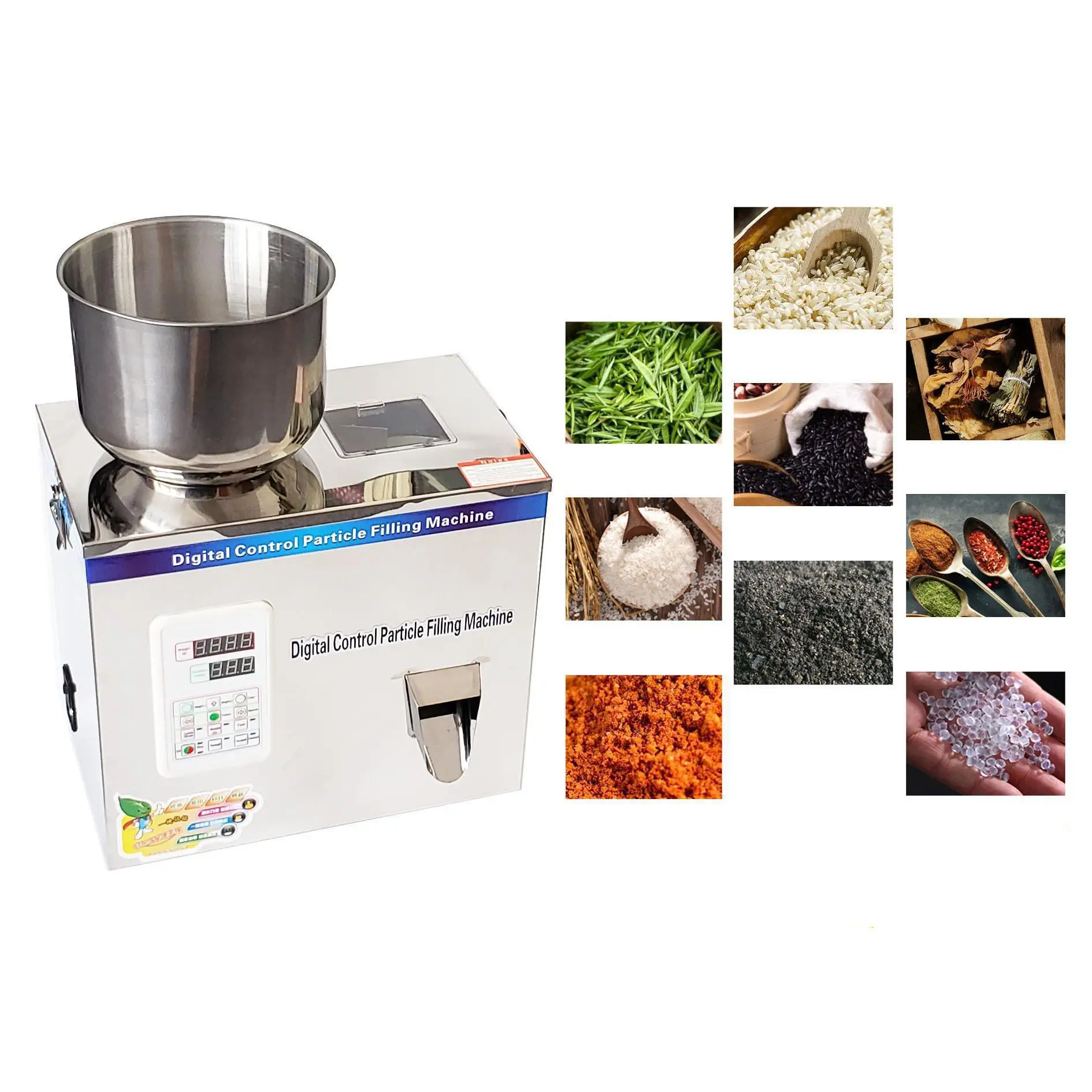 

Particle Filling Machine Doser Powder Filler Tea Leaf Nuts Scale Herb Bean Seed Racking Medicine Corn Grain Free Shipping