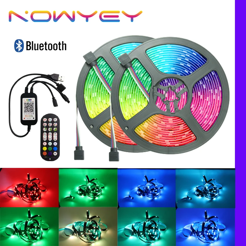

5050 RGB LED Light Bar Infrared Music Bluetooth Controller Indoor Cabinet Decorative Light Diode Light Bar TV Corridor Lighting