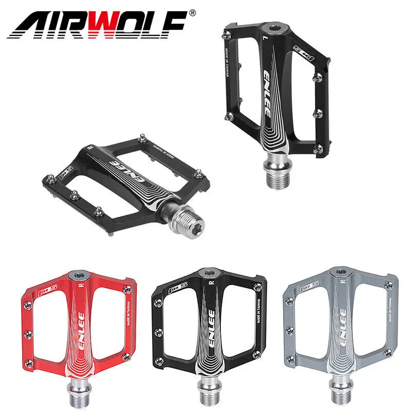 

Airwolf 267g Ultralight Bicycle Pedal Aluminum DU Bearing MTB Road Folding Bike Pedals