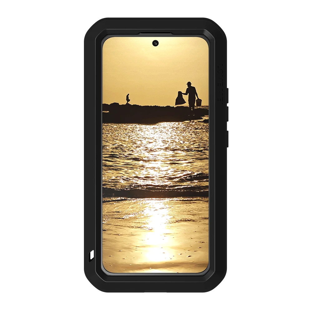 LOVE MEI For Xiaomi 13 Metal Armor Case Mi13 Military Grade Silicone Shockproof Cover Funda Built-in Tempered Glass Protector