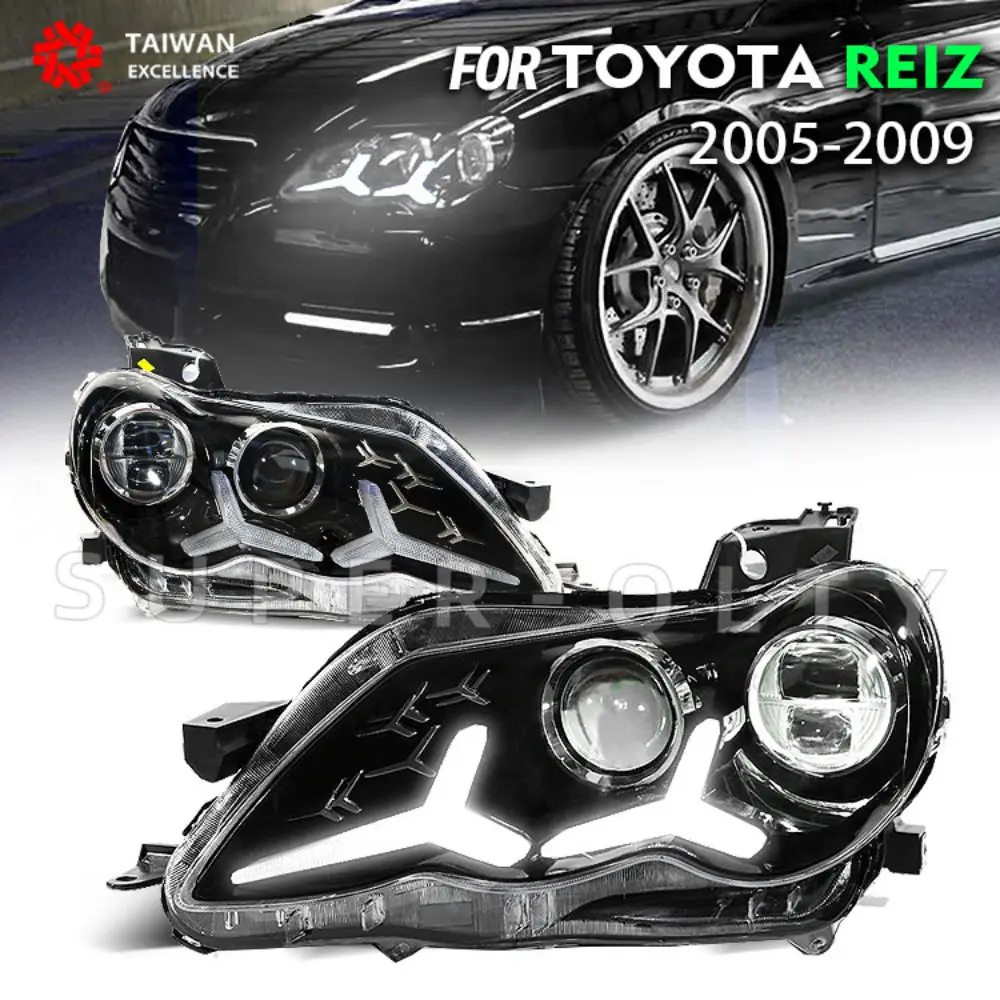 

high quality mark x headlights for Toyota Reiz mark X 2005-2009 front headlight assembly modified headlights
