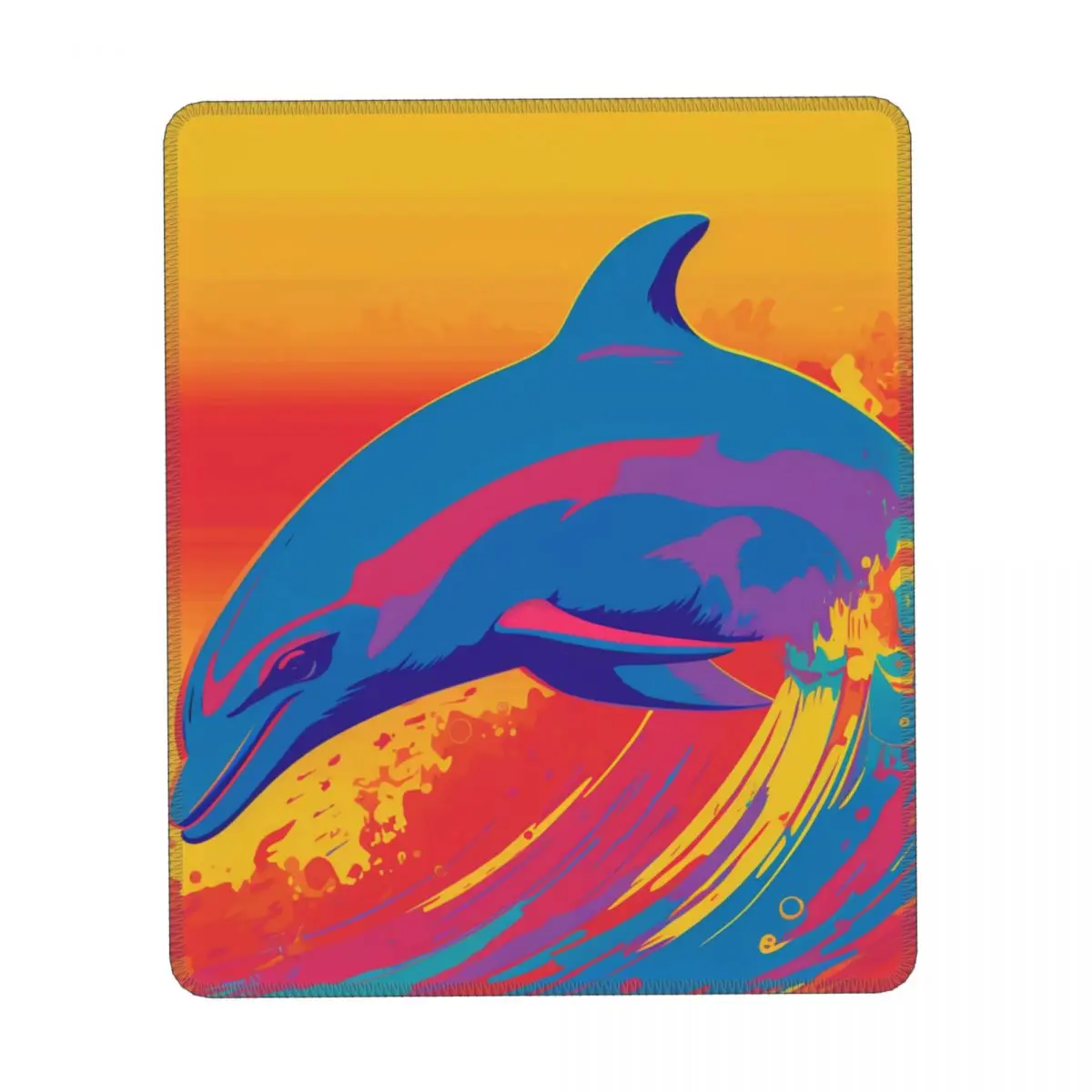 

Dolphin Vertical Print Mouse Pad Neo Fauvism Rubber Table Mousepad Anti-Slip Soft Cute Mouse Pads