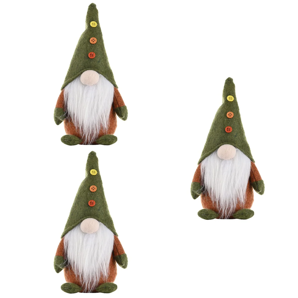 

3pcs Tabletop Centerpiece Gnome Christmas Party Favor Gnome Adornment Decor for Xmas