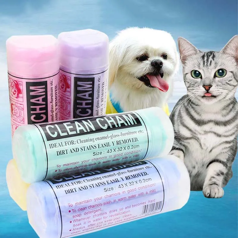 

Pet Dogs Cats Bath Towel Microfiber Strong Absorbing Water Towels Soft PVA Pet Washing Wipes For Dog Cat Pets Cleaning Towels