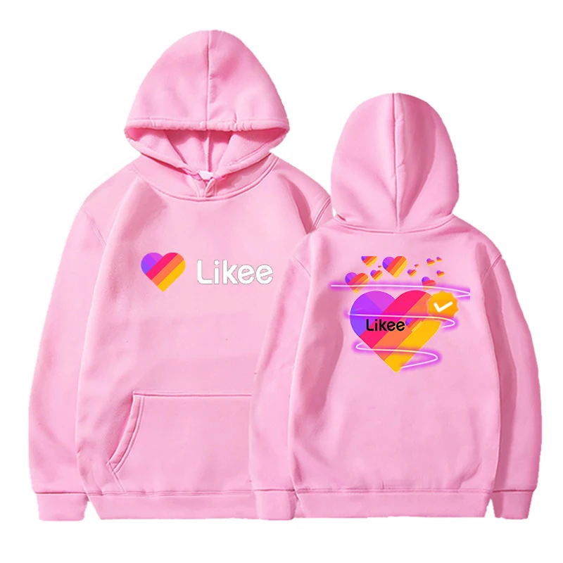 Likee Hoodies Men LIKEE Video App Russia Style Sweatshirts Plus Size Women Harajuku Hoodie Funny Streetwear Hip Ho Clothes |