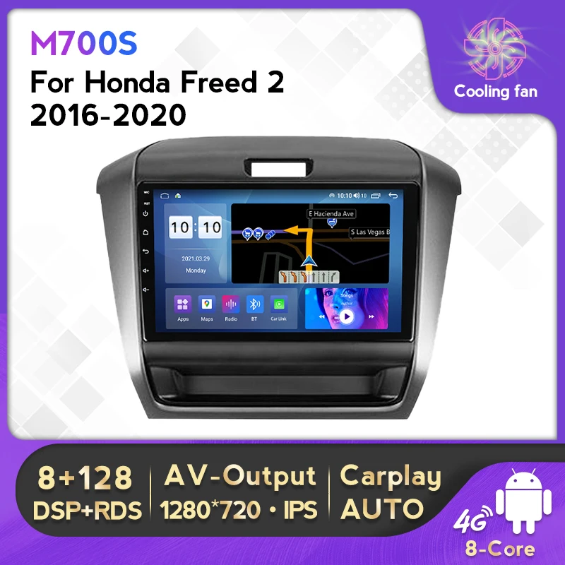 

7862S Android 12 8Core 8+128G For Honda Freed 2 2016 - 2020 GPS Navigation 4G Lte Carplay WIFI Car Radio Multimedia Video Player