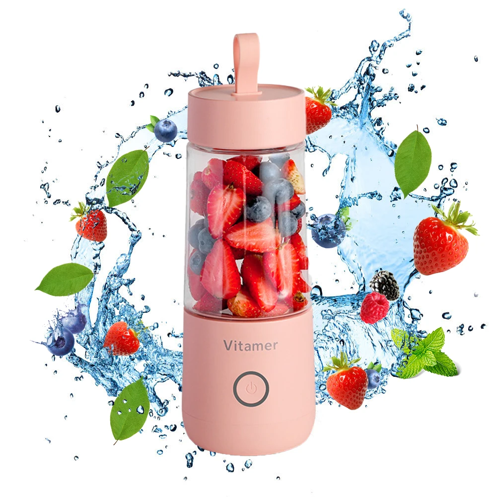

350ml Portable Electric Juicers Smart USB Rechargeable Mini Juice Cup Blender Smoothie Bottle Juicing Mixer Cup Kitchen Tool