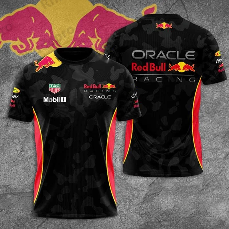 Red Bull RacingTeam Print 3D Camo Men Women Casual T-Shirt Summer Clothes Tops Graphic T Shirts Ropa Playeras Para Hombres