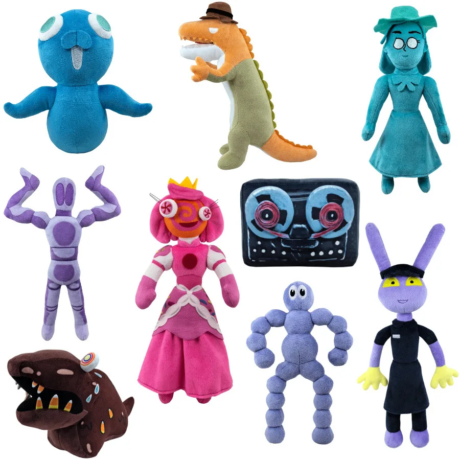 Цифровые плюшевые игрушки мультяшных персонажей