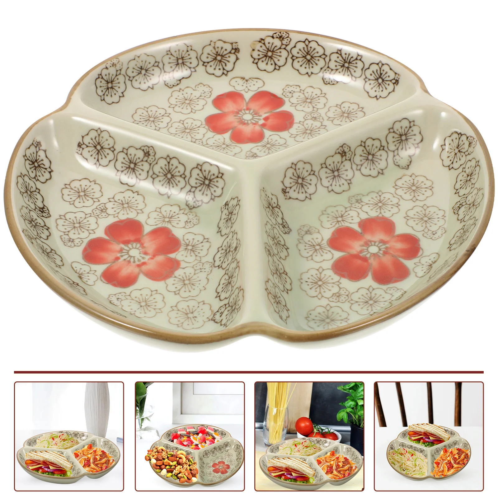 

Ceramic Dinner Serving Plate Balanced Diet Dinner Plate Healthy Plate Kitchen Supply