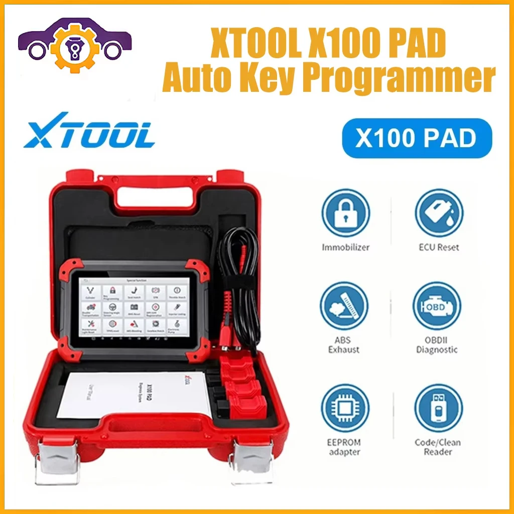 Программатор автомобильных ключей XTOOL X100 PAD сканер OBD2 с функцией сброса BMS 24