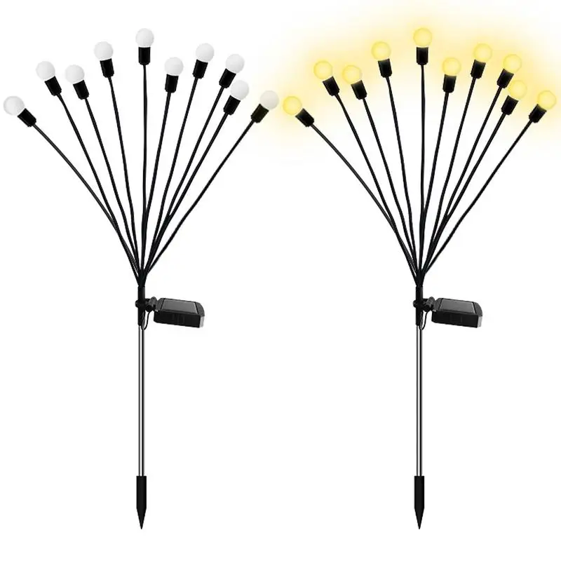 

Firefly Solar Lights Waterproof Solar Garden Lights Dandelion Decorative With LED Colorful Lights For Pathway Yard Patio Lawn