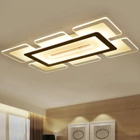 modern led ceiling light rectangular and square living room light acrylic creative bedroom ceiling lamp ac110 240v