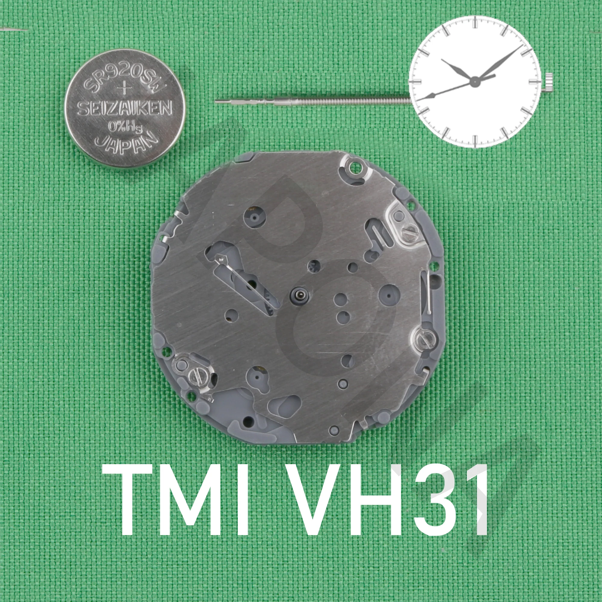 VH31  Sweep Second 3 Hands japan quartz movement TMI  TIME MODULE movement VH31A 110 ½ ligne Quartz Movement Three Hands(1/4 Cen