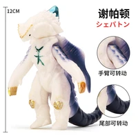 12cm small soft rubber monster shepherdon original action figures model furnishing articles childrens assembly puppets toys