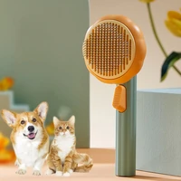 pet hair brush cat brush dog cleaning slicker soft bent comb for pet short and long haired grooming massage tool cat supplies