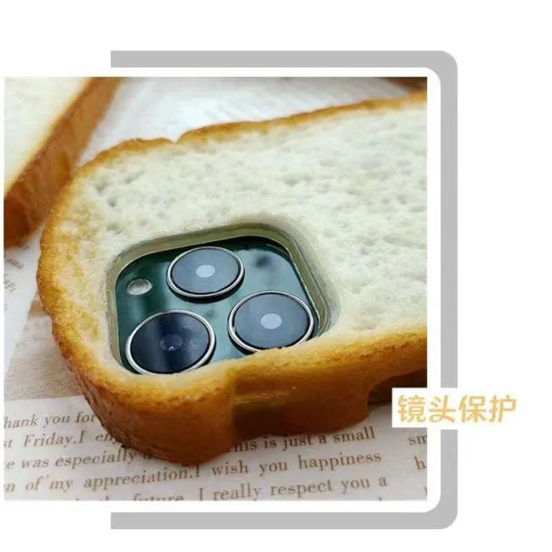 Imitation toast is applicable to iPhone 14promax mobile phone case Silicone soft shell 13promax full package 11 latest 12pro