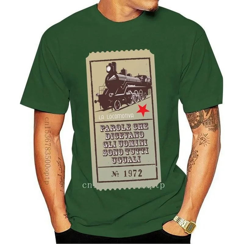 

New Mens T-Shirt Francesco GUCCINI The Locomotive Train Rock Revolution