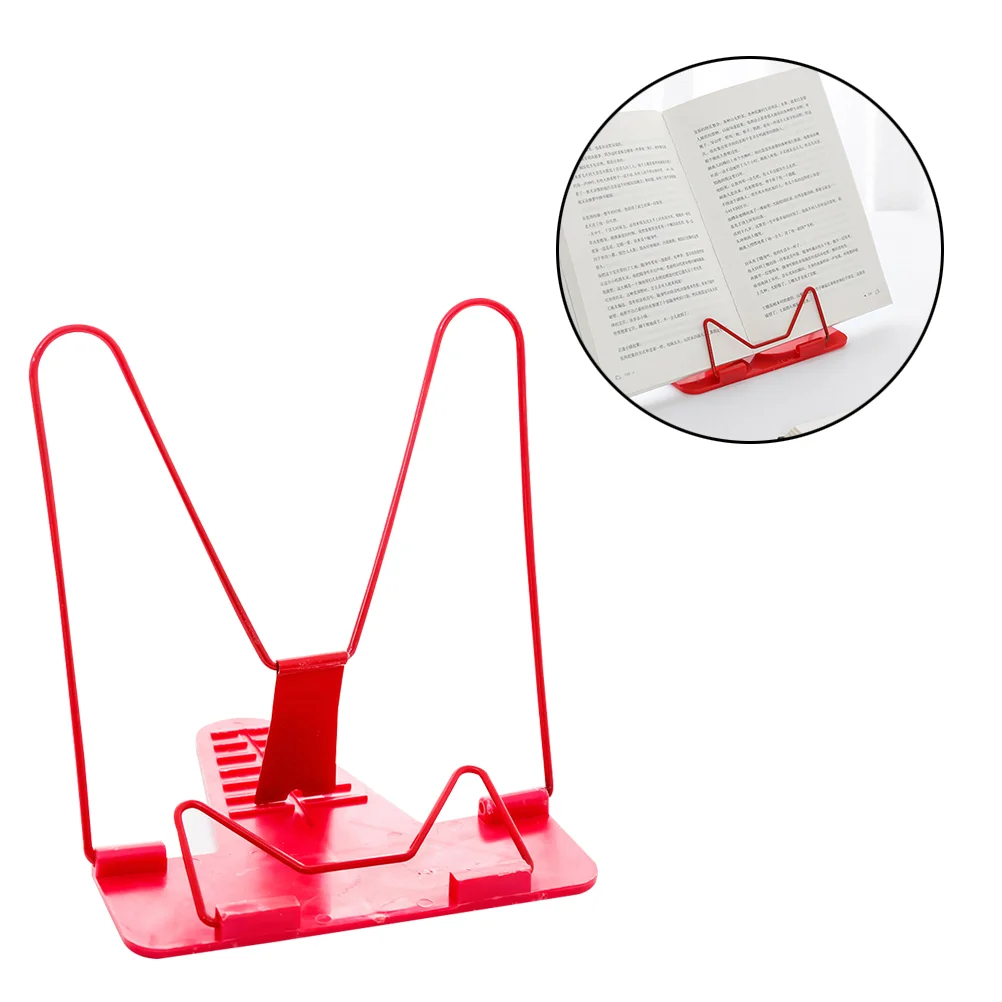 

2 PCS Desktop Bookcase Reading Rack Shelf Multi-purpose Bookshelf Bracket Tripod Student