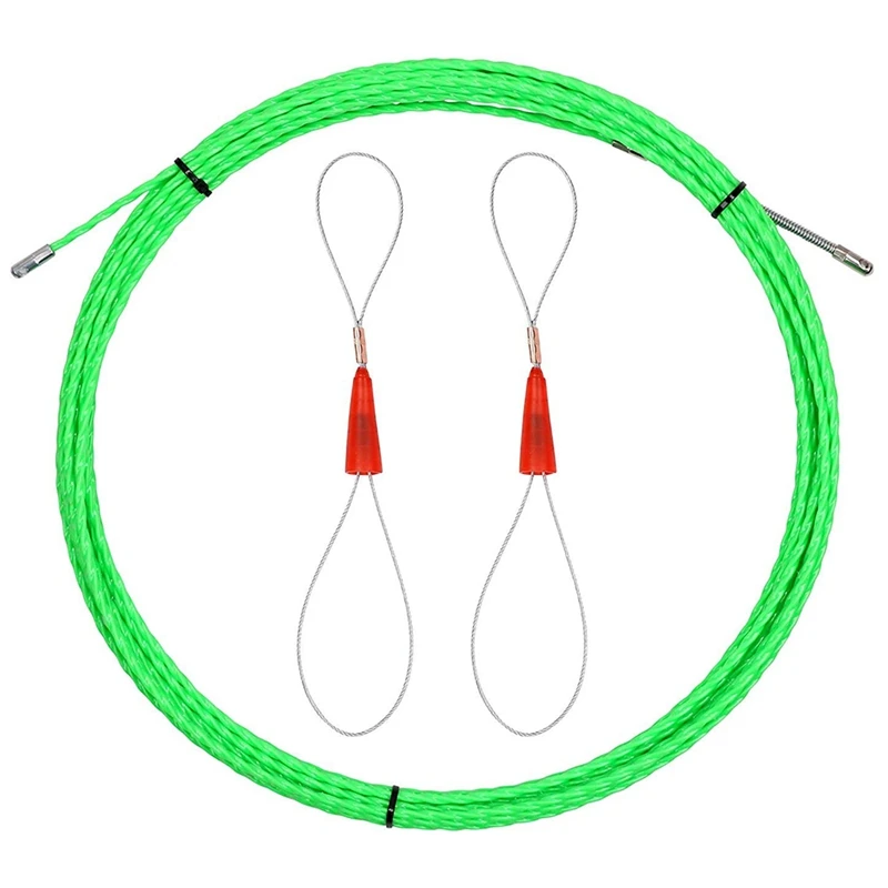 

40FT12M Fish Tape Wire Puller Through Wall,Threader Fish And Fish Cable Fastener With Steel Rope
