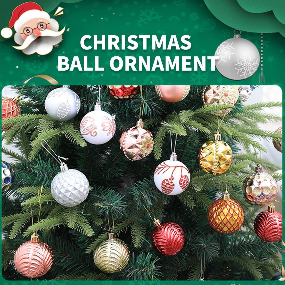 

Christmas Balls Christmas Tree Decorations Xmas Tree Ball Tree Ornament Hanging Tree Pendant Home Party Decor 2023 New Year Gift