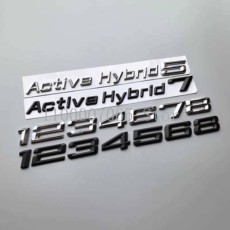 Active Hybrid 1 2 3 4 5 6 7 8 Автомобильный Стайлинг багажника буквы эмблема логотип значок