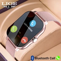 lige ladies smart watch bluetooth call blood pressure monitor custom watch face woman smartwatch waterproof for lady wifes gift