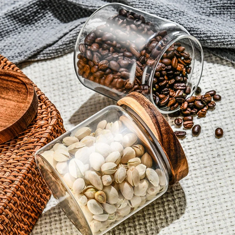 Контейнер для хранения зерен кофе стеклянные контейнеры пищевых продуктов